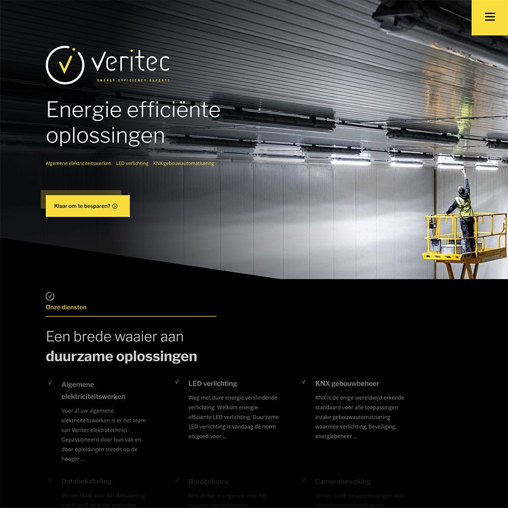 Webdesign Veritec website