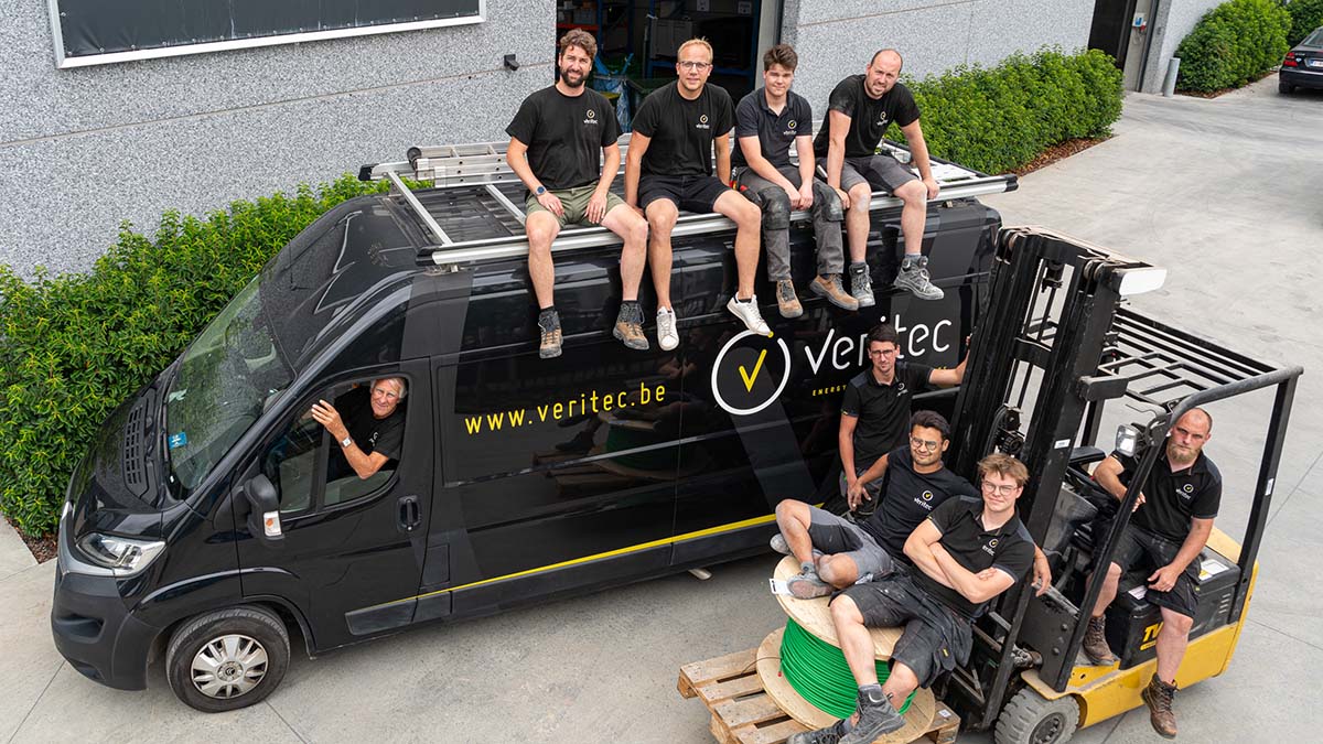 Fotografie van het Veritec team